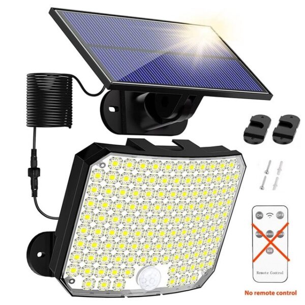 Proiector 106 LED cu senzor de miscare si panou solar individual