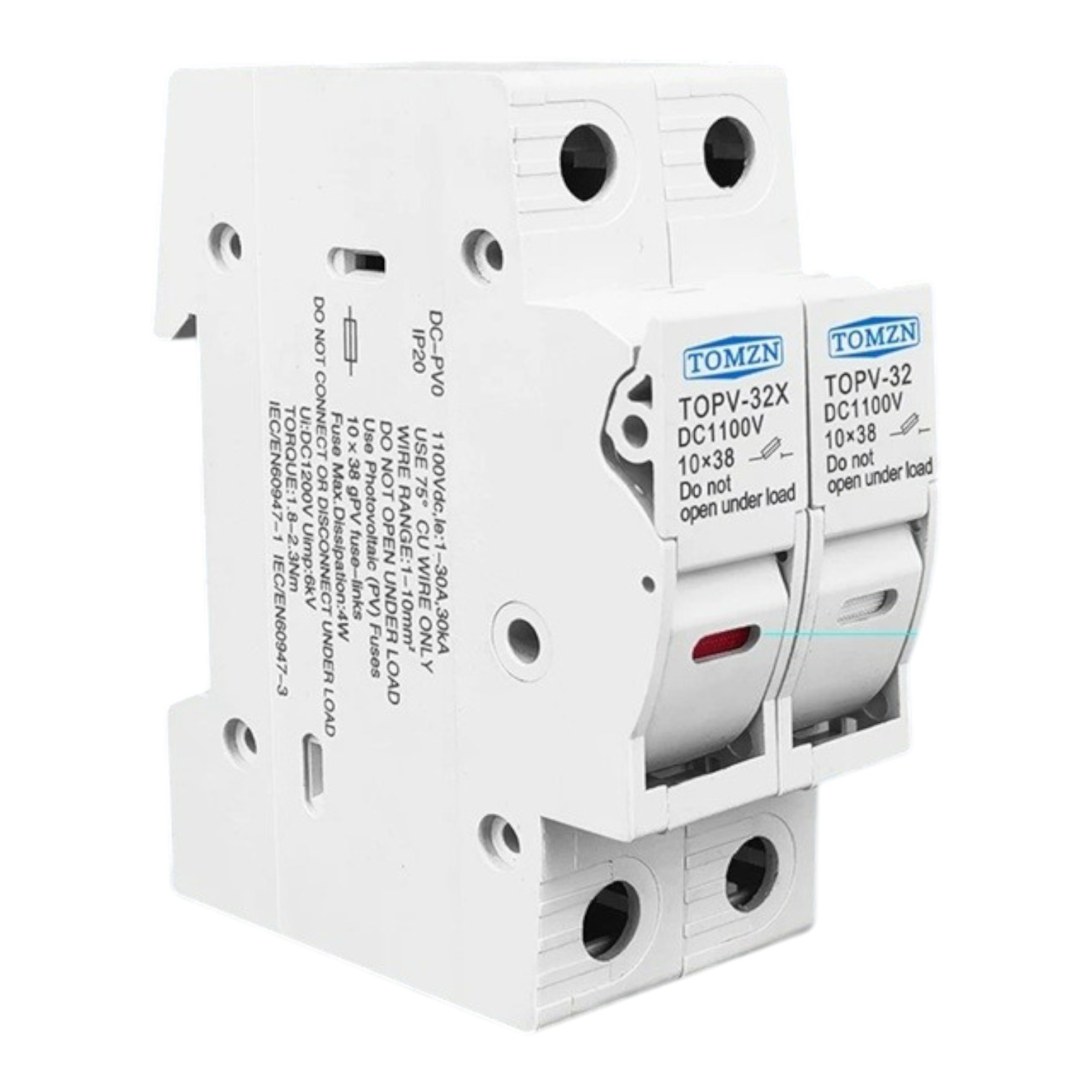 Soclu 2P Tomnz 4 Soclu siguranta fuzibila 1000VDC