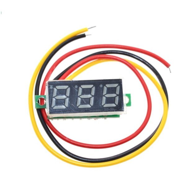 Voltmetru digital rosu 0.28" 0-100V DC 3 fire