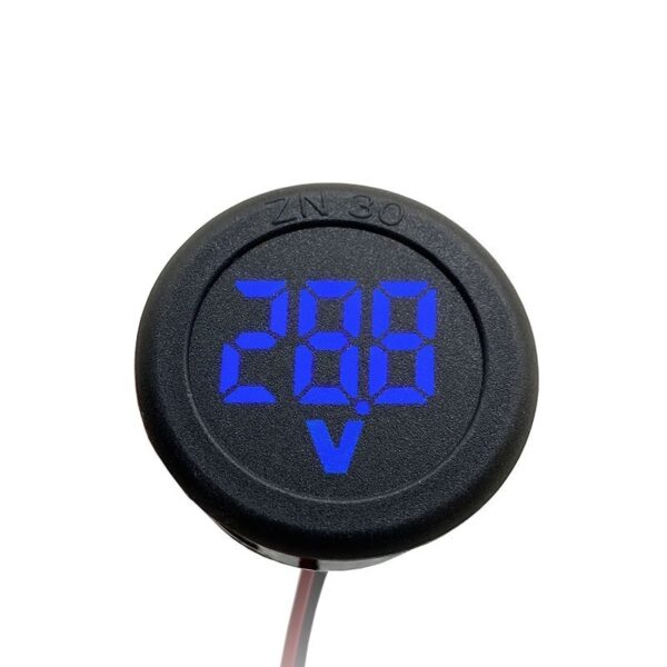 Voltmetru de panou DC Digital 100V LED Albastru