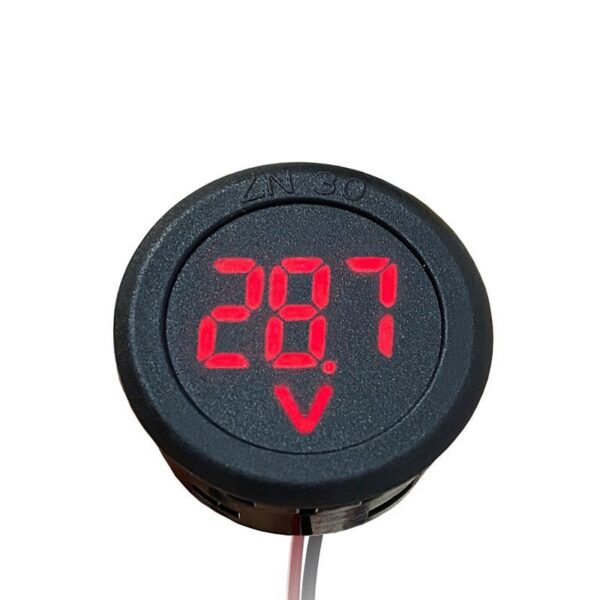 Voltmetru de panou DC Digital 100V LED Rosu