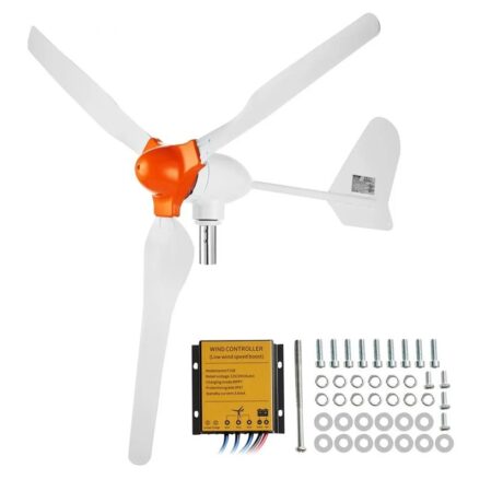 Turbina eoliana VEVOR 800W 12V/24V – 3 pale, MPPT inclus