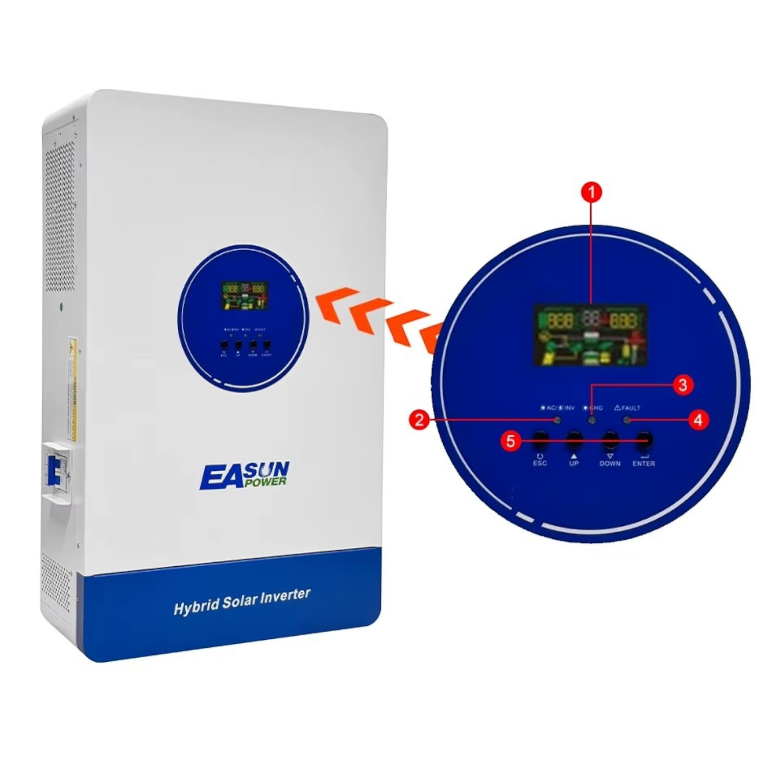 Invertor Hibrid SMT 12KW 48V WiFi, Dual MPPT 150A, 500V PV, Sinus Pur - imagine 4
